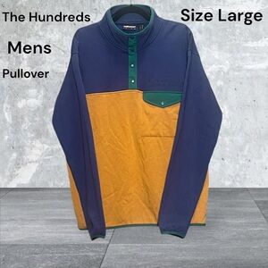 The Hundreds Men’s Size Largee, Blackk/Green/Brown, Pullover. NWT E4